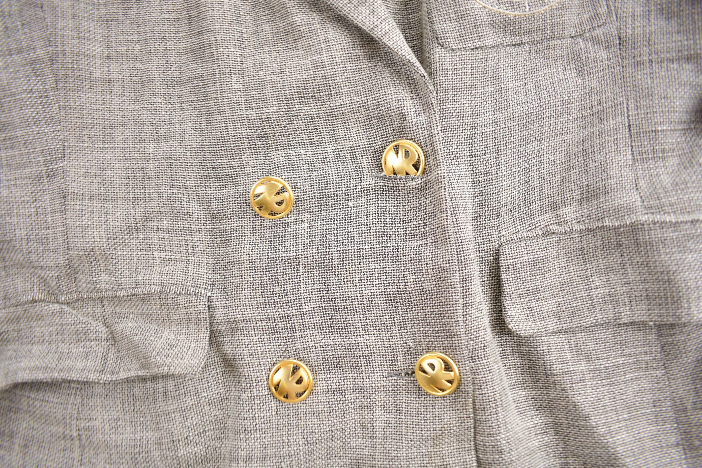 Vintage 1990s Nina Ricci Blazer Jacket & Skirt Set Size 46