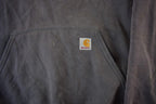 Vintage 1990s Distressed Carhartt Quarter Zip Up Hoodie