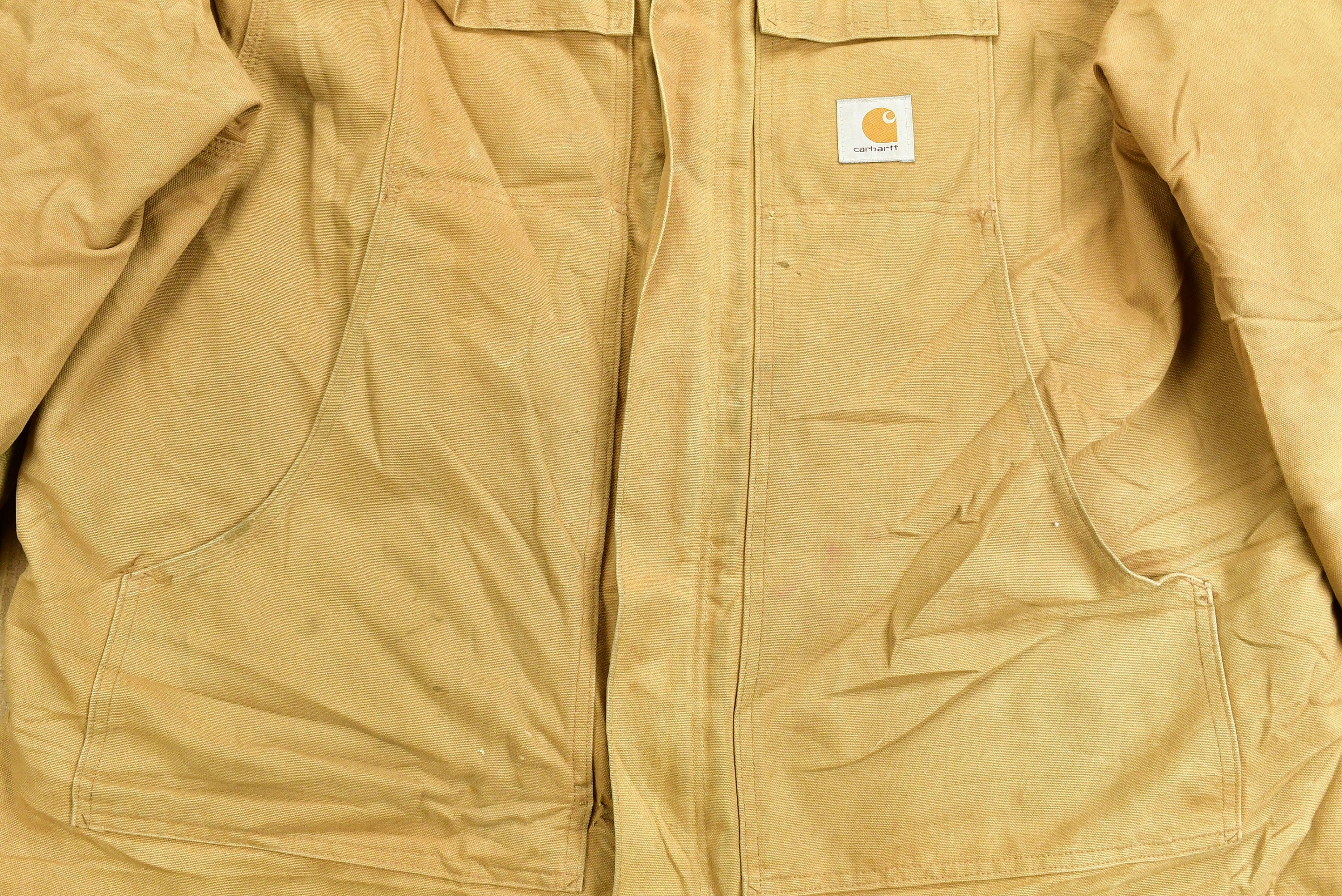Vintage 1990s Carhartt Tan Chore Coat