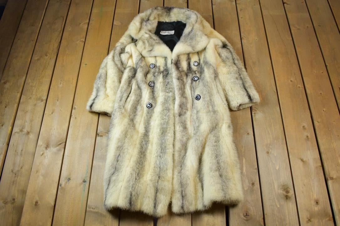 Vintage 1990s Saks Furs Arctic Fox Fur Coat