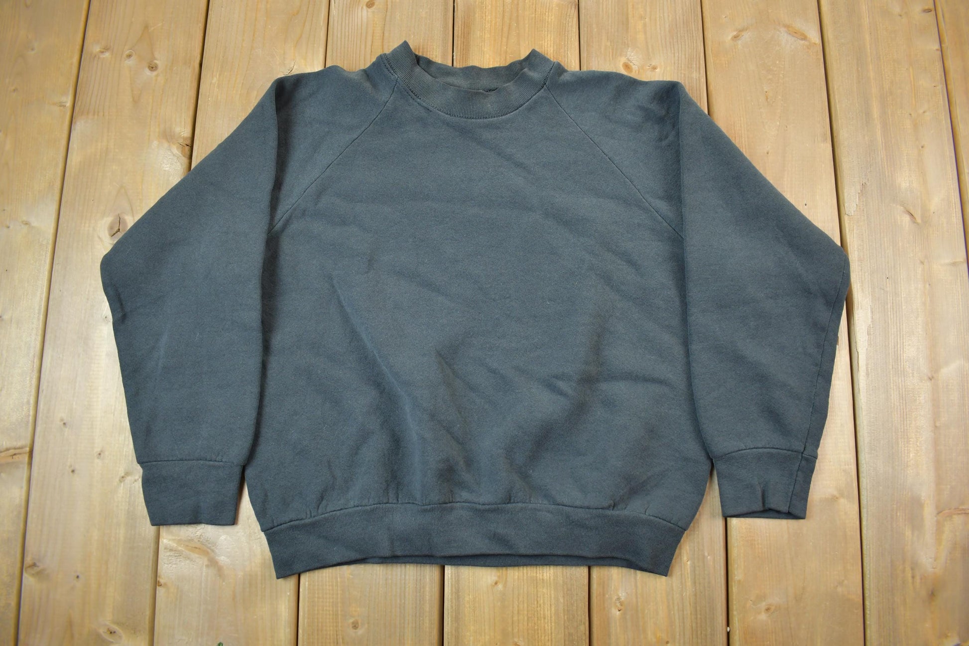 Vintage 1990s Blank Grey Crewneck Sweatshirt