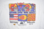 Vintage 1990s National Junior Tennis Leauge Graphic T Shirt / Vintage Keith Haring / Streetwear / Graphic Tee / Single Stitch / Made In USA
