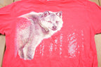 Vintage 1990s Wolf Graphic T-Shirt