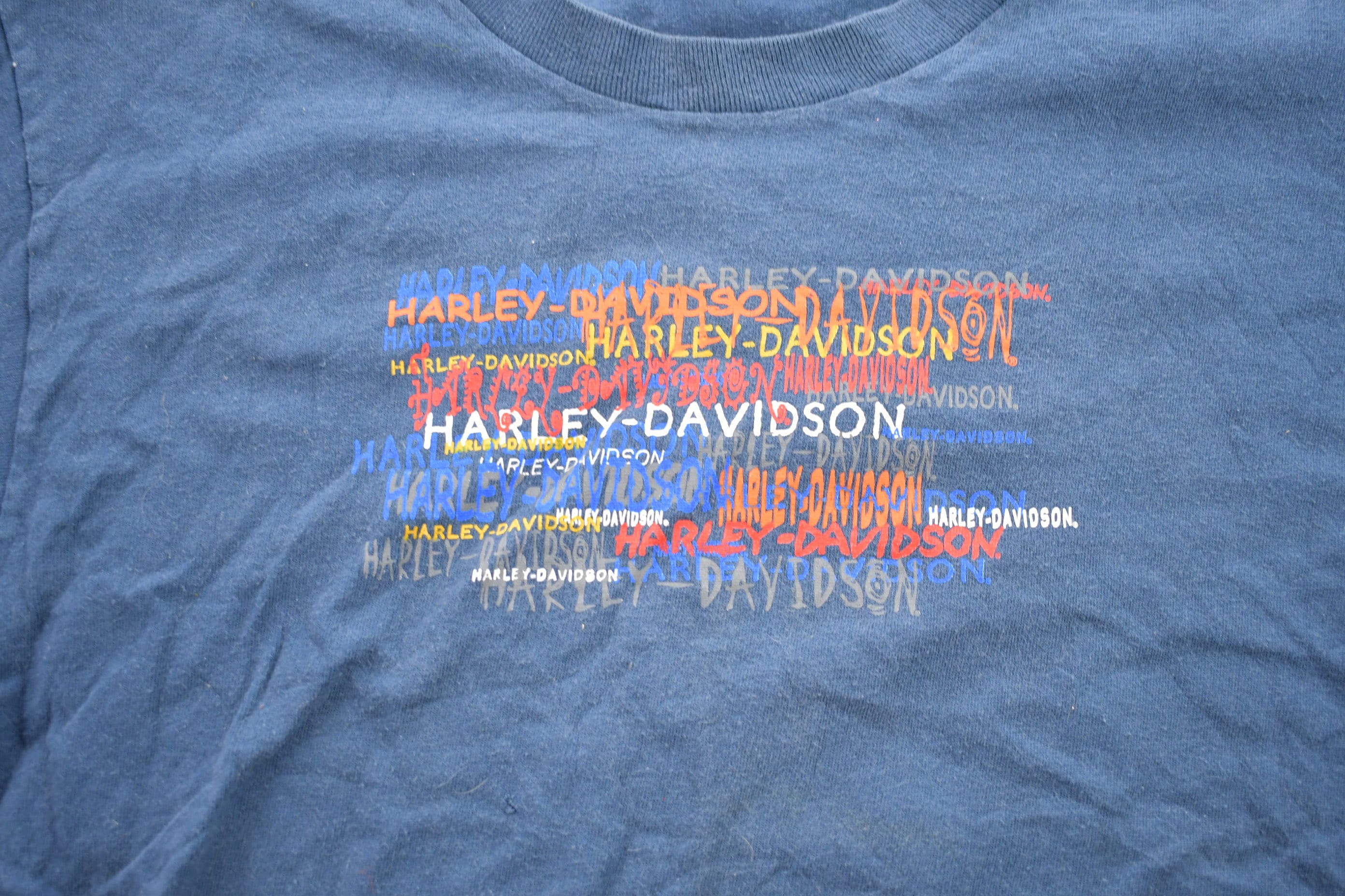 Vintage 1990s Harley Davidson Skull Graphic T-Shirt