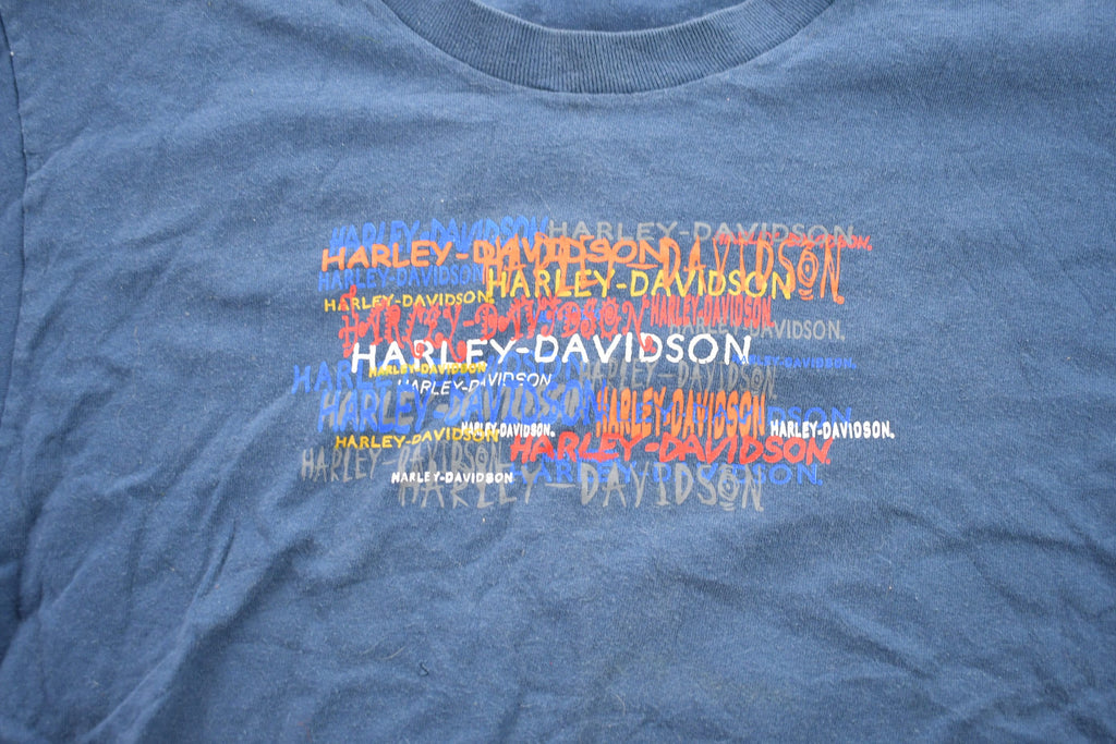 Vintage 1990s Harley Davidson Skull Graphic T-Shirt