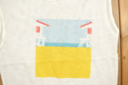 Vintage 1990s Beach Theme Sleeveless Mesh Shirt