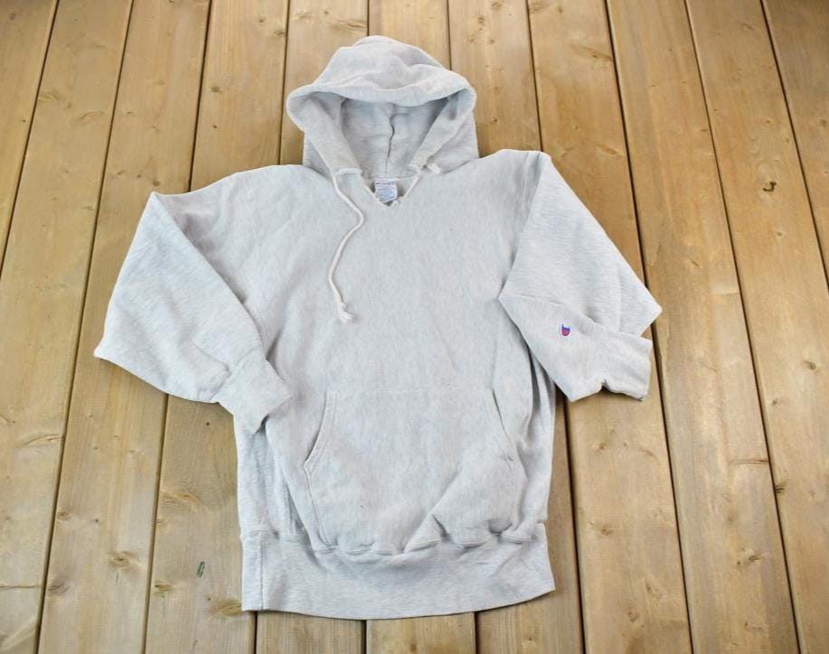 Vintage 1990s Champion Reverse Weave Women's Rugby Hoodie Sweatshirt