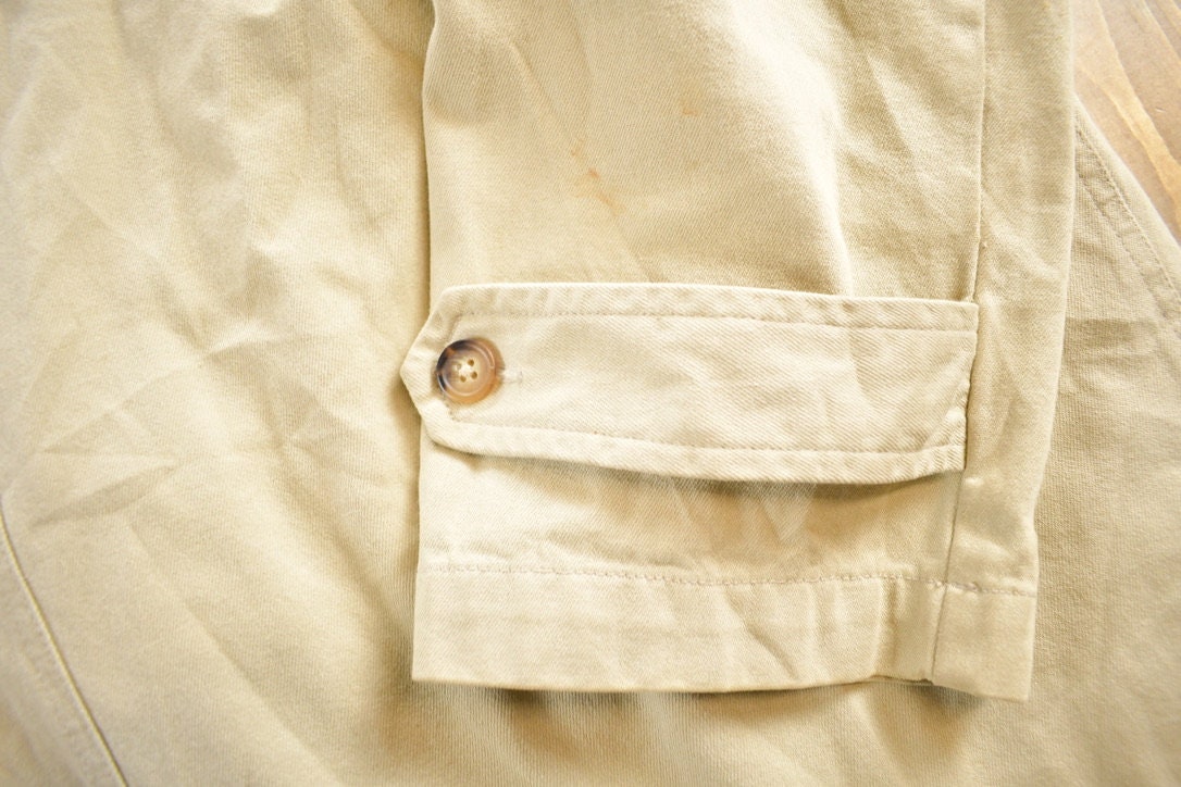 Vintage 1990s Denim&Co Loop Button Up Rain Jacket