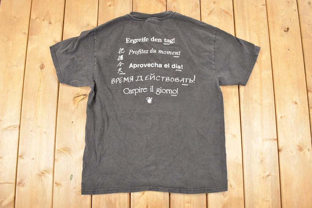 Vintage 1990s Carpe Diem Large Text Souvenir T-Shirt Men's L