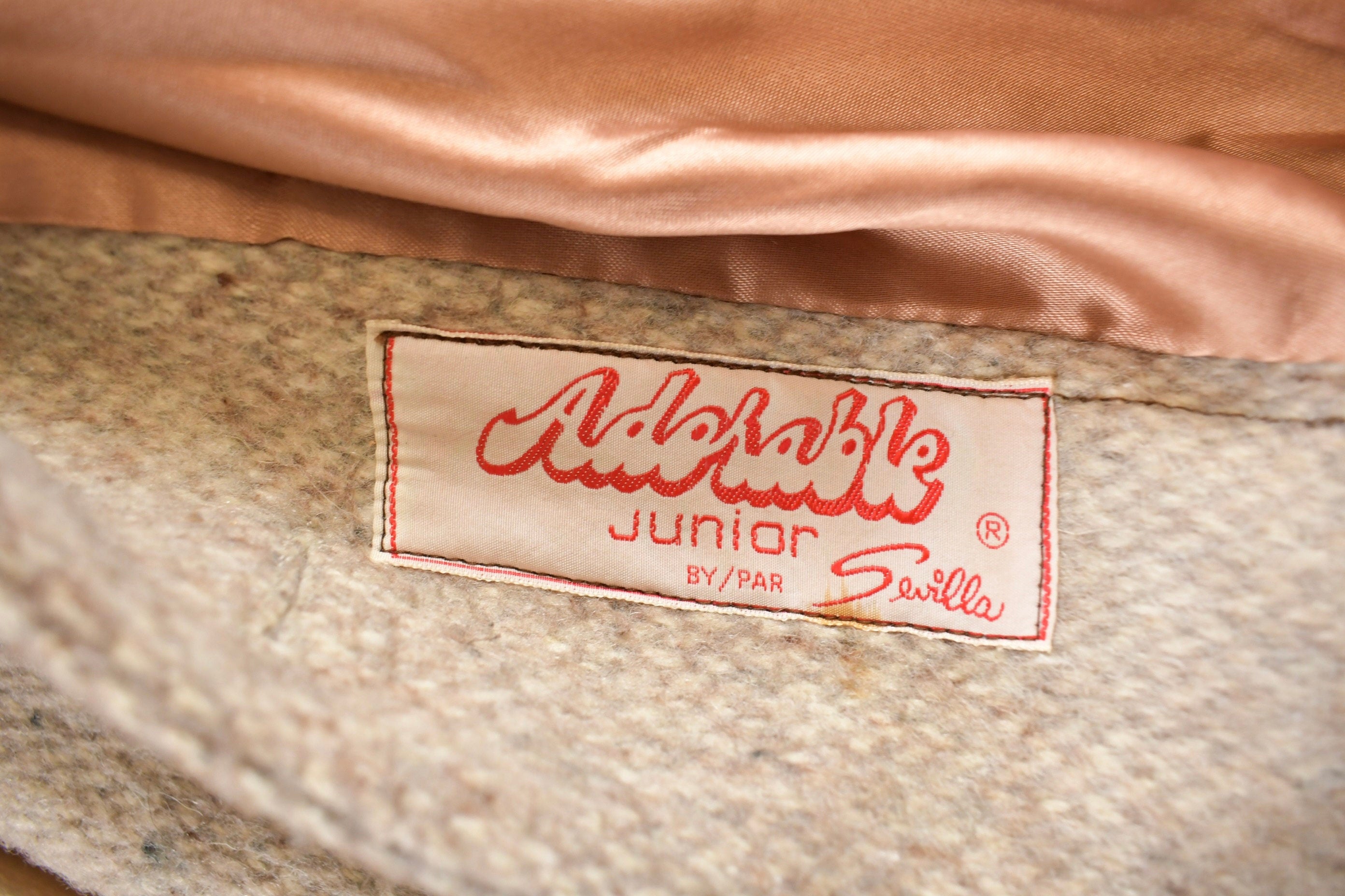 Vintage 1980s Adorable Junior Wool Button Up Jacket