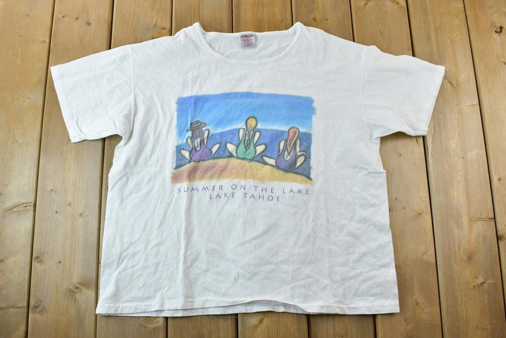 Vintage 1990s Lake Tahoe Summer Souvenir T-Shirt
