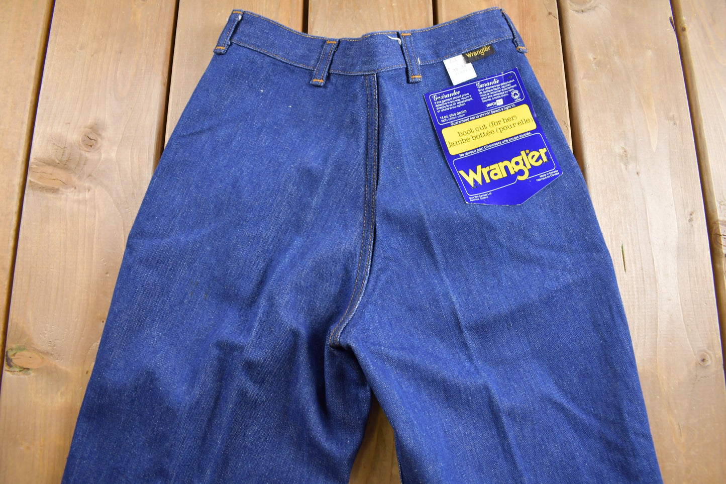 Vintage 1970s Deadstock Wrangler Boot Cut Women's Jeans Size 28 x 32 / Made in Canada / True Vintage / NWT / 70s Jeans