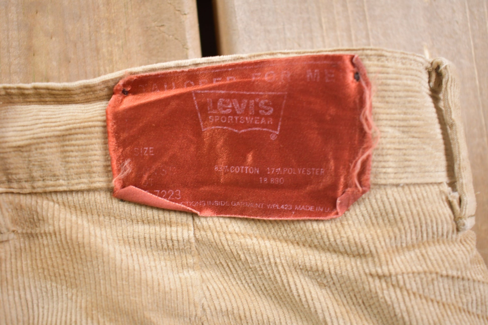 CP14S 1970s corduroy Levi's Sportswear Pants