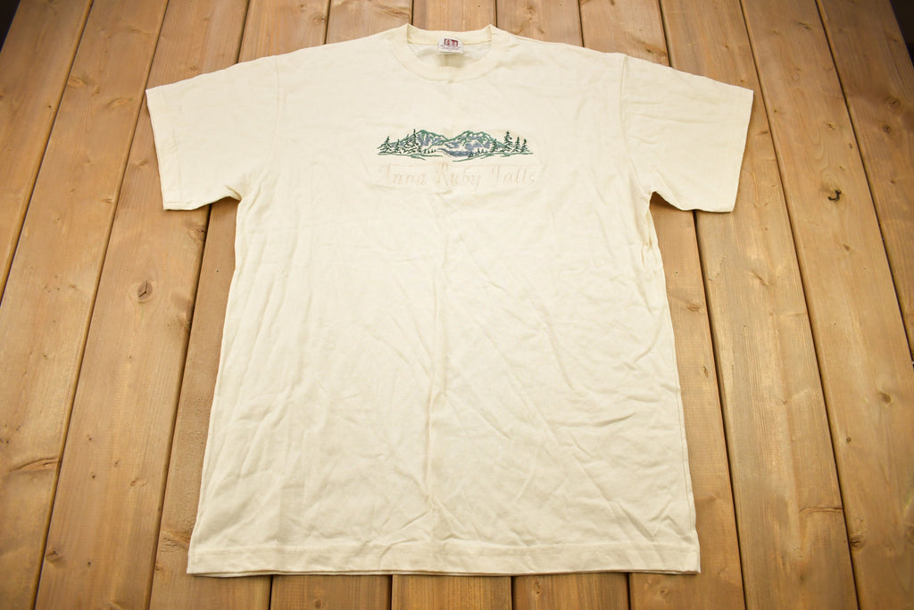 Vintage 1990s Anna Ruby Falls Embroidered Souvenir T Shirt