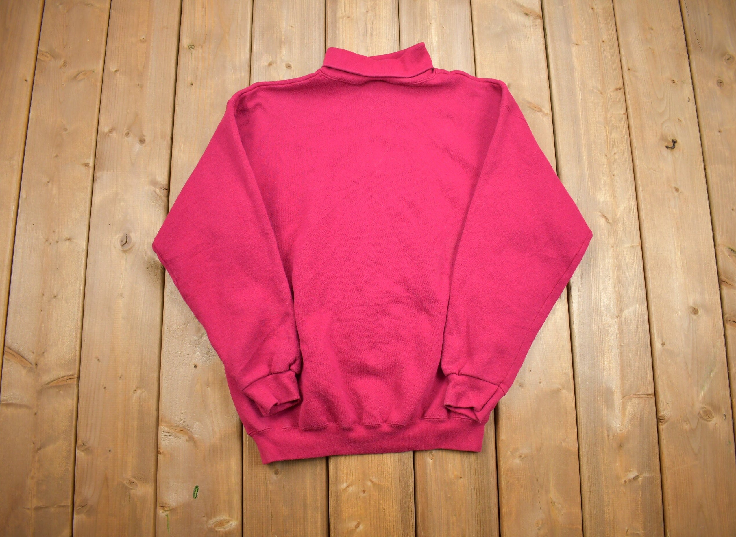 Vintage 1990s Blank Turtle Neck Sweatshirt