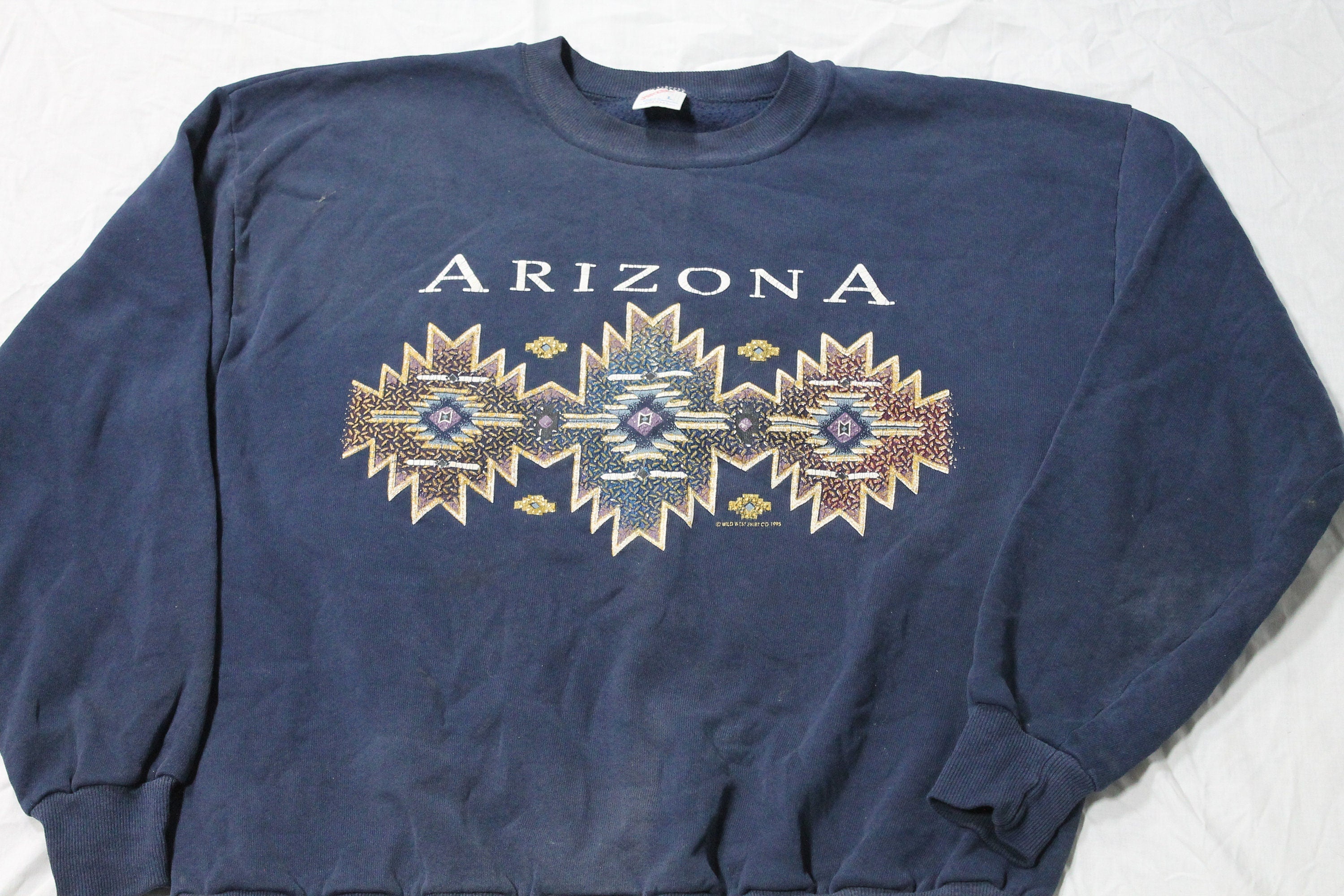Vintage 1995 Wild West Co Arizona Souvenir Crewneck Sweater