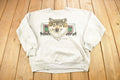 Vintage 1990s Timber Wolf Theme Raglan Crewneck  Souvenir  Vintage Sweatshirt  Outdoorsman  Wilderness Sweatshirt  Made In USA