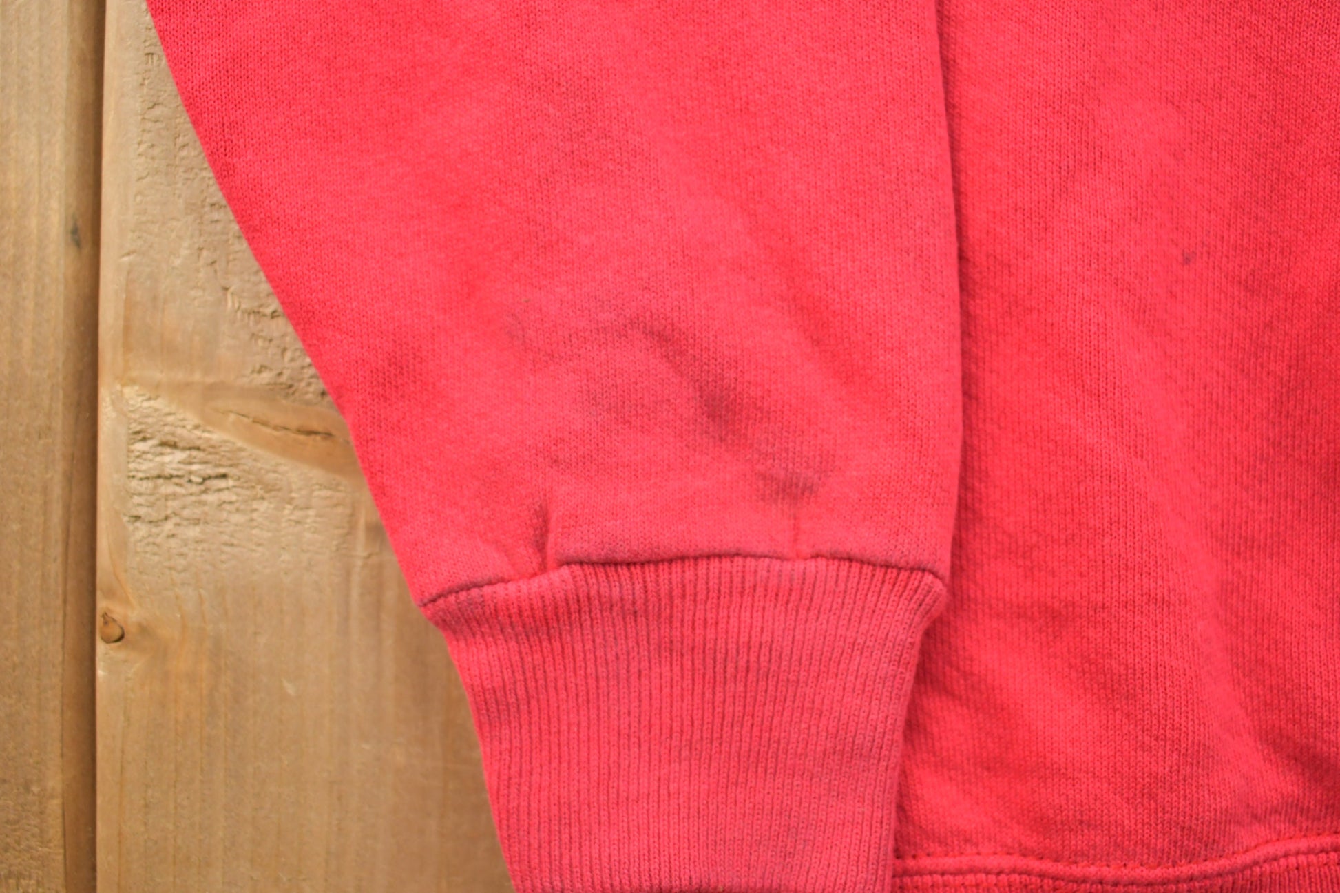 Vintage 1990s Blank Bright Red Crewneck Sweatshirt