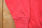 Vintage 1990s Blank Bright Red Crewneck Sweatshirt /
