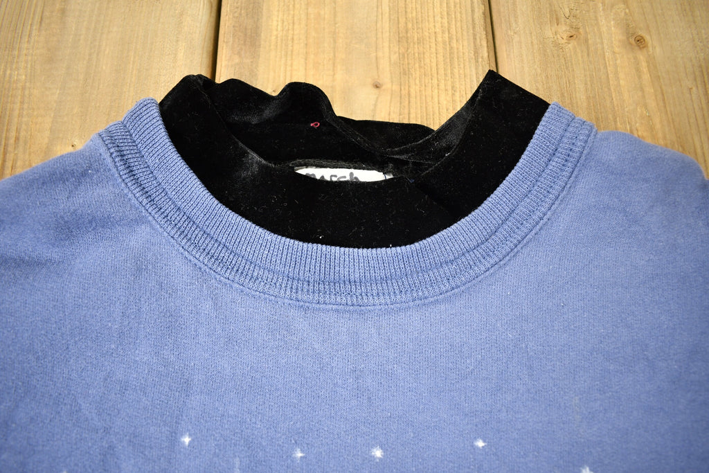 Vintage 1990s Cute Bird Graphic Double Collared Crewneck