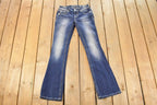 Vintage Deadstock Y2K Miss Me Bedazzled Low Rise Jeans Women's Size 26x31