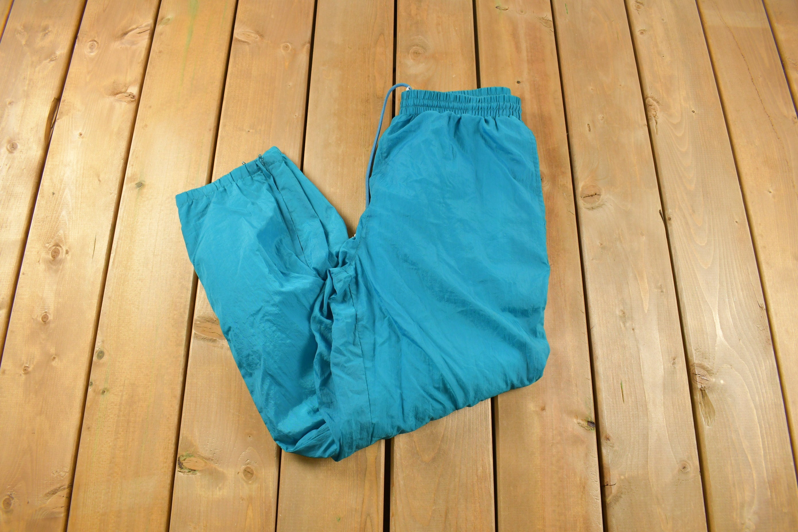 Vintage 1990s R&R Sport Blue Track Pants Size Women's 12
