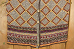 Vintage 1980s Norton McNaughton Knit Cardigan Sweater Vest