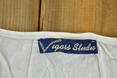 Women Vintage Vigoss Studio Y2K T-Shirt Vigoss Grunge Skull Print / Contrast Stitch / Internet Famous Clothing / Over Dyed