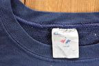 Vintage 1990s Cute Cat Crazy Graphic Print Crewneck Sweatshirt Men's XL