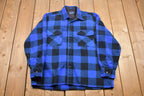 Vintage 1990s Back Packer Lined Plaid Button Up Shirt