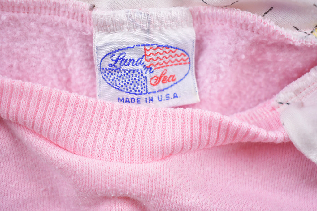 Vintage 1990s Land N' Sea Collared Crewneck Sweatshirt