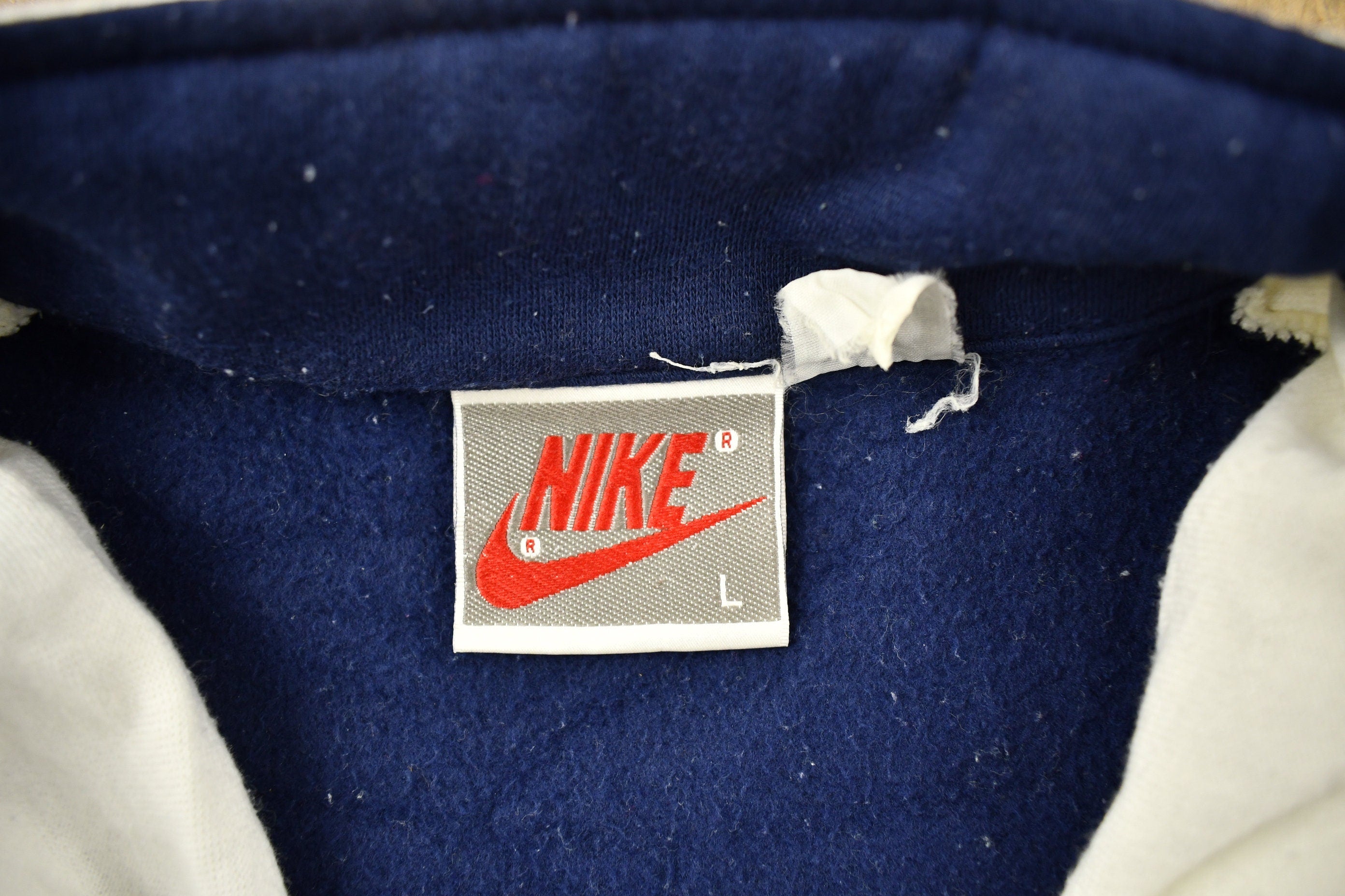 Vintage 1990s Nike Mini Logo Full Zip Sweatshirt
