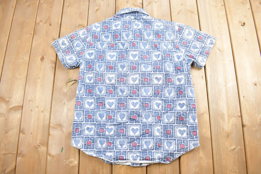 Vintage 1990s HG NY Cute Short Sleeve Button Up Shirt