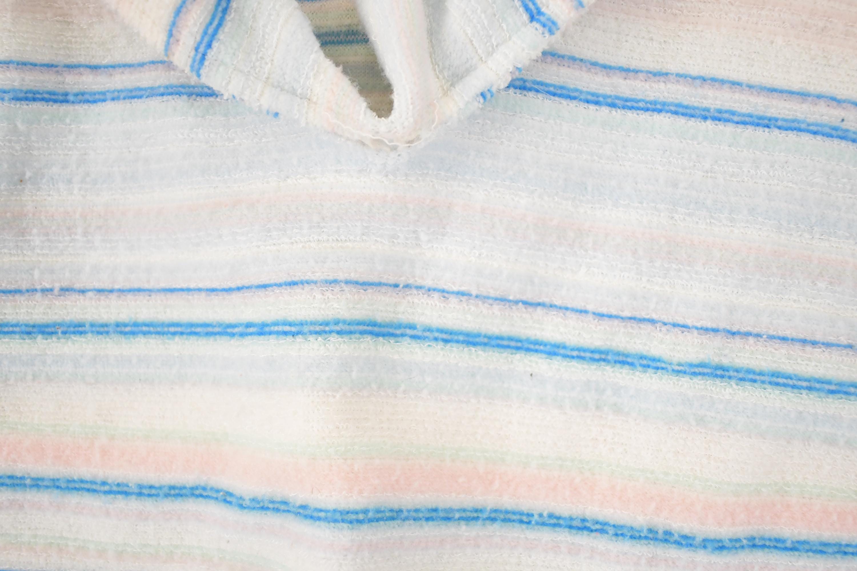 Vintage 1960s A Trifle Bit Striped Knit Souvenir Shirt Women's S