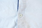 Vintage 1990s Members Only World Travel Club Textured Mandarin Collared Polo Shirt