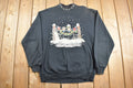 Vintage 1990s Winter Theme Cute Crewneck Sweater