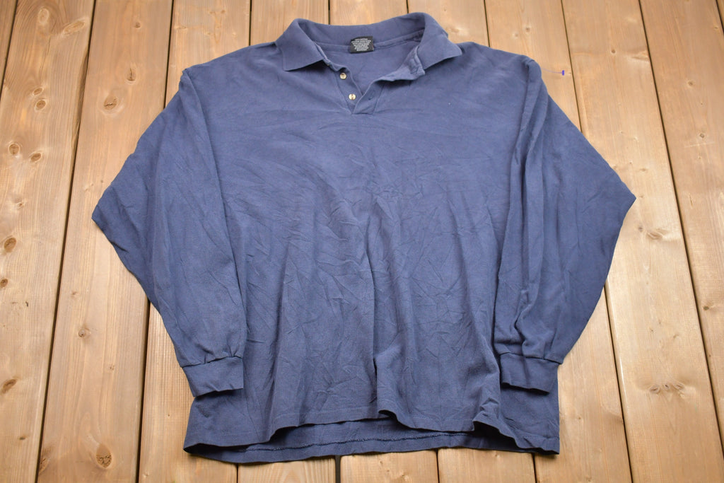 Vintage 1990s Ultraclub Collared Button Up Sweatshirt  Made in USA  90s Crewneck  Athleisure  Streetwear  American Vintage