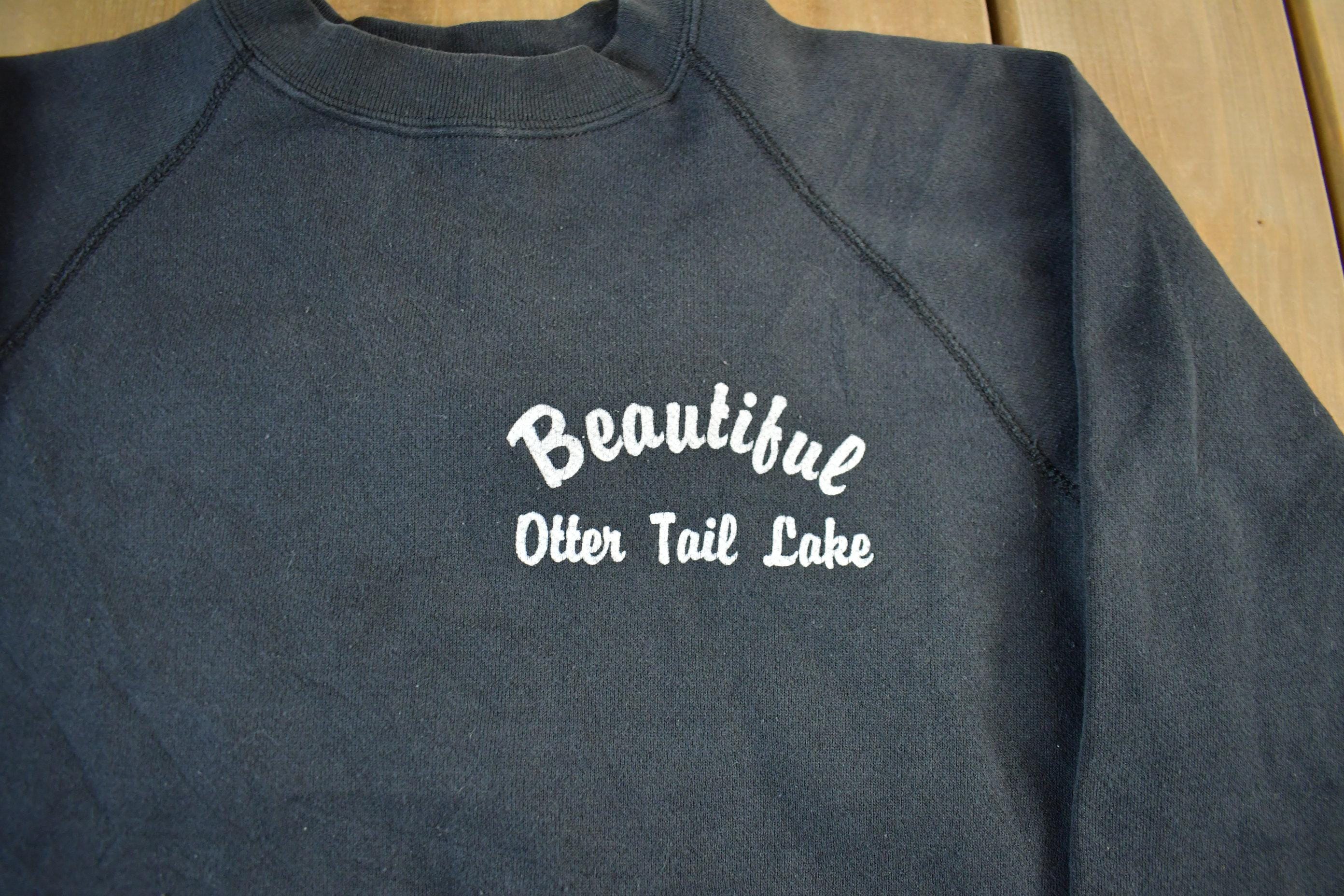 Vintage 1990s Otter Tail Lake Crewneck Sweatshirt Mens Medium