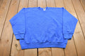 Vintage 1990s Blank Blue Crewneck Fruit of the Loom Sweatshirt