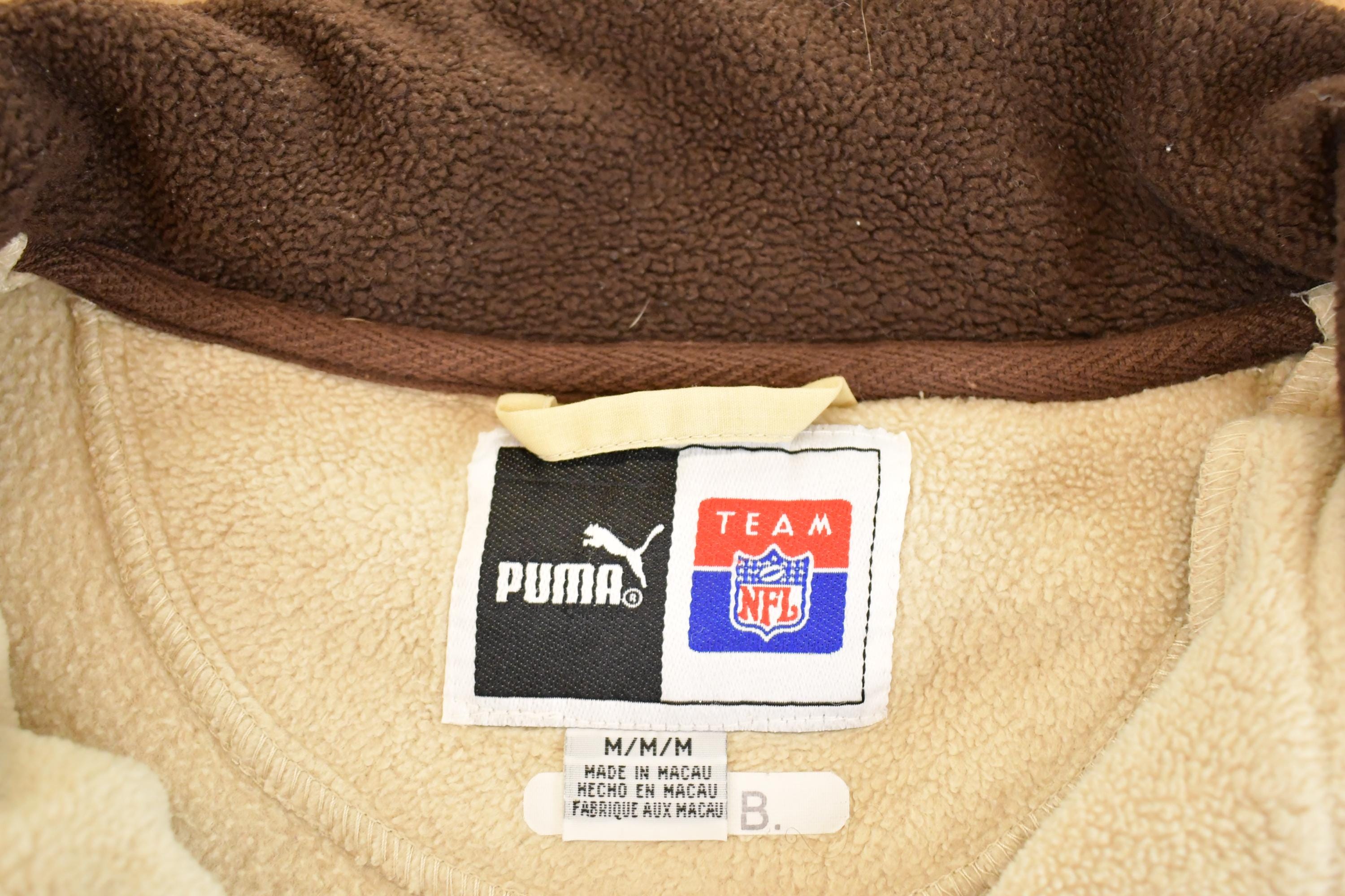 Vintage Y2K Puma Chicago Bears Fleece Sweater Men's M / Outdoorsman / 2000s Sweater / Streetwear / Hiking / Fleece Zip up