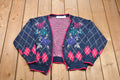 Vintage 1990s United States Sweaters Floral Cardigan