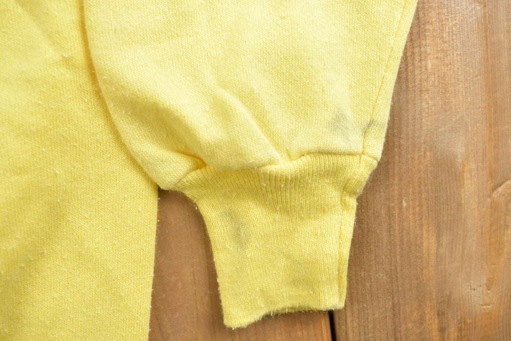 Vintage 1990s Blank Yellow Crewneck Sweatshirt