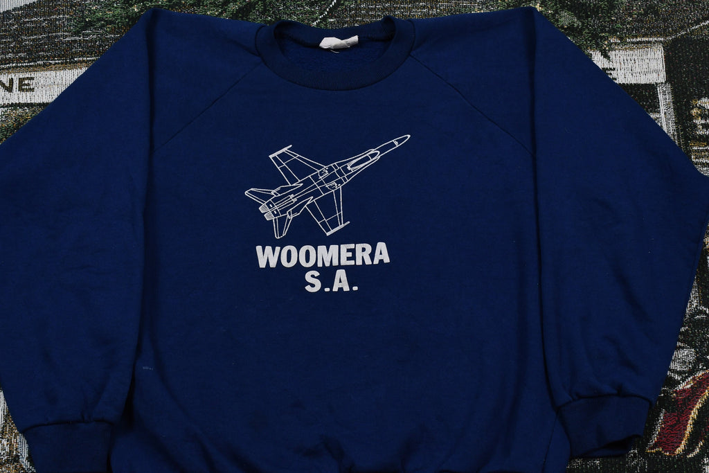Vintage 1980s Woomera South Australia Raglan Crewneck