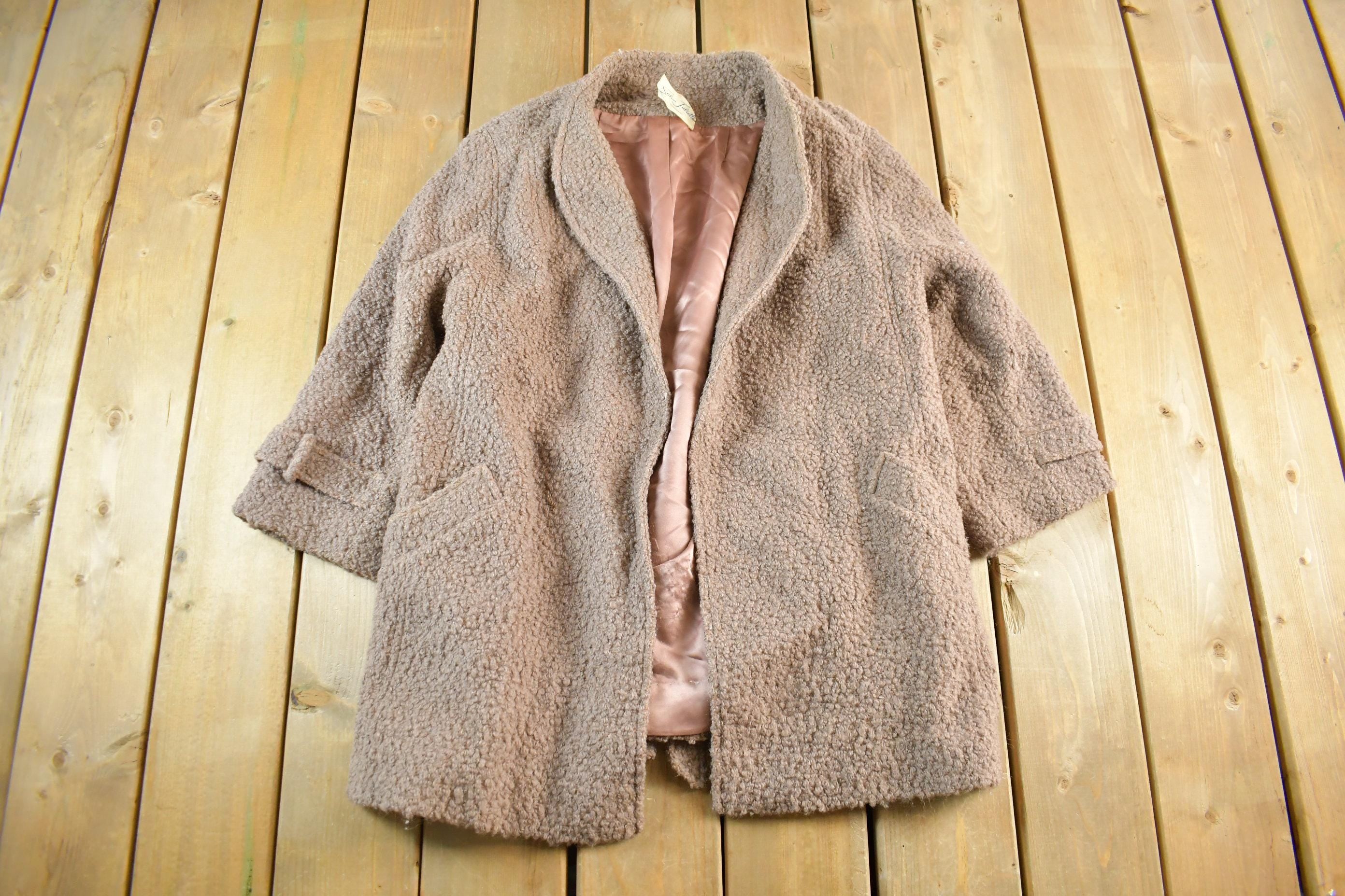 Vintage 1970s Salon Juliette Wool Full Length Peacoat Women's Large