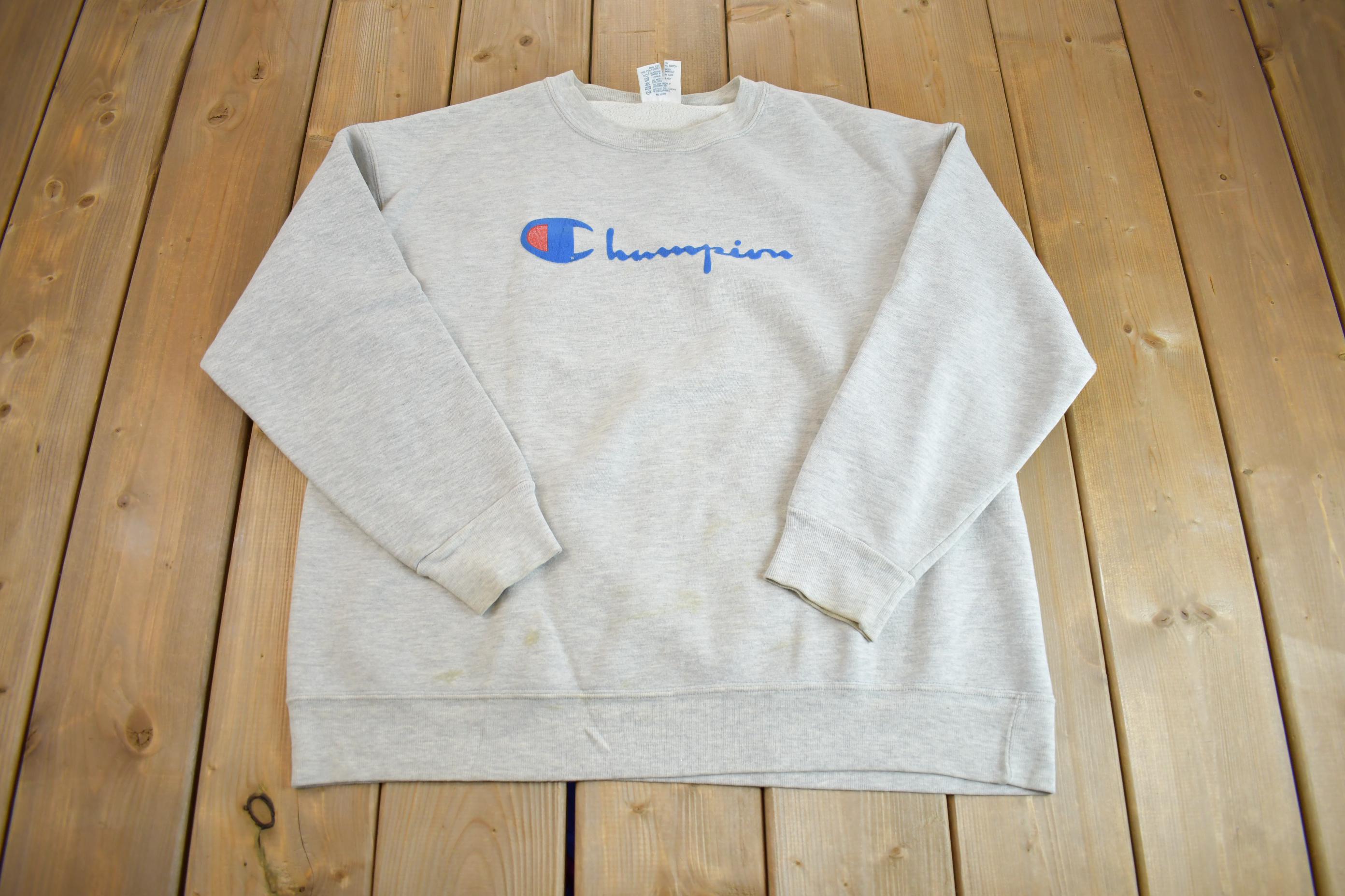 Vintage 1990s Bootleg Champion Crewneck Sweatshirt Made In USA - XL