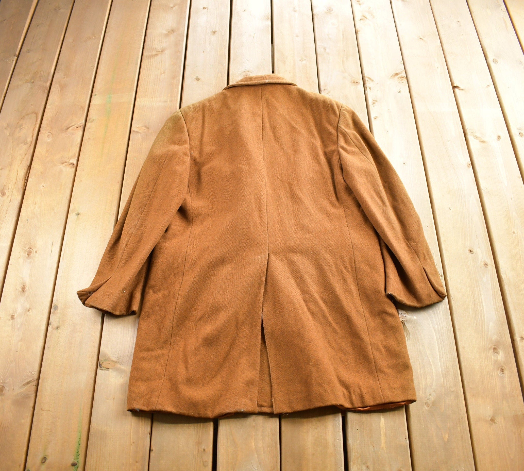 Vintage 1970s 100% Wool Simpsons The Edinburgh Button Up Winter Jacket