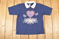Vintage 1998 Endless Designs Grandma Floral Souvenir Collared T-Shirt Women's M