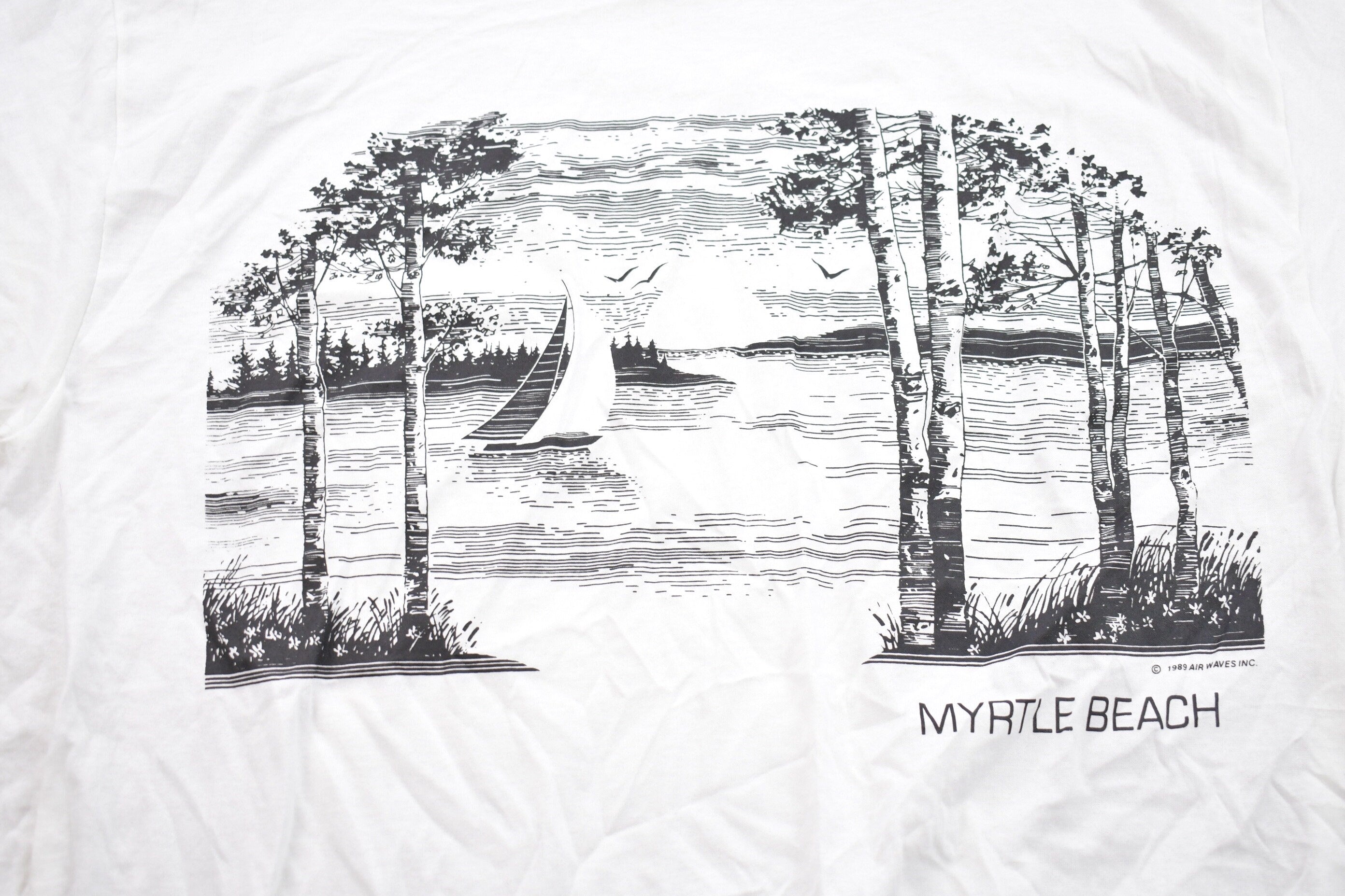 Vintage 1989 Myrtle Beach Graphic T-Shirt