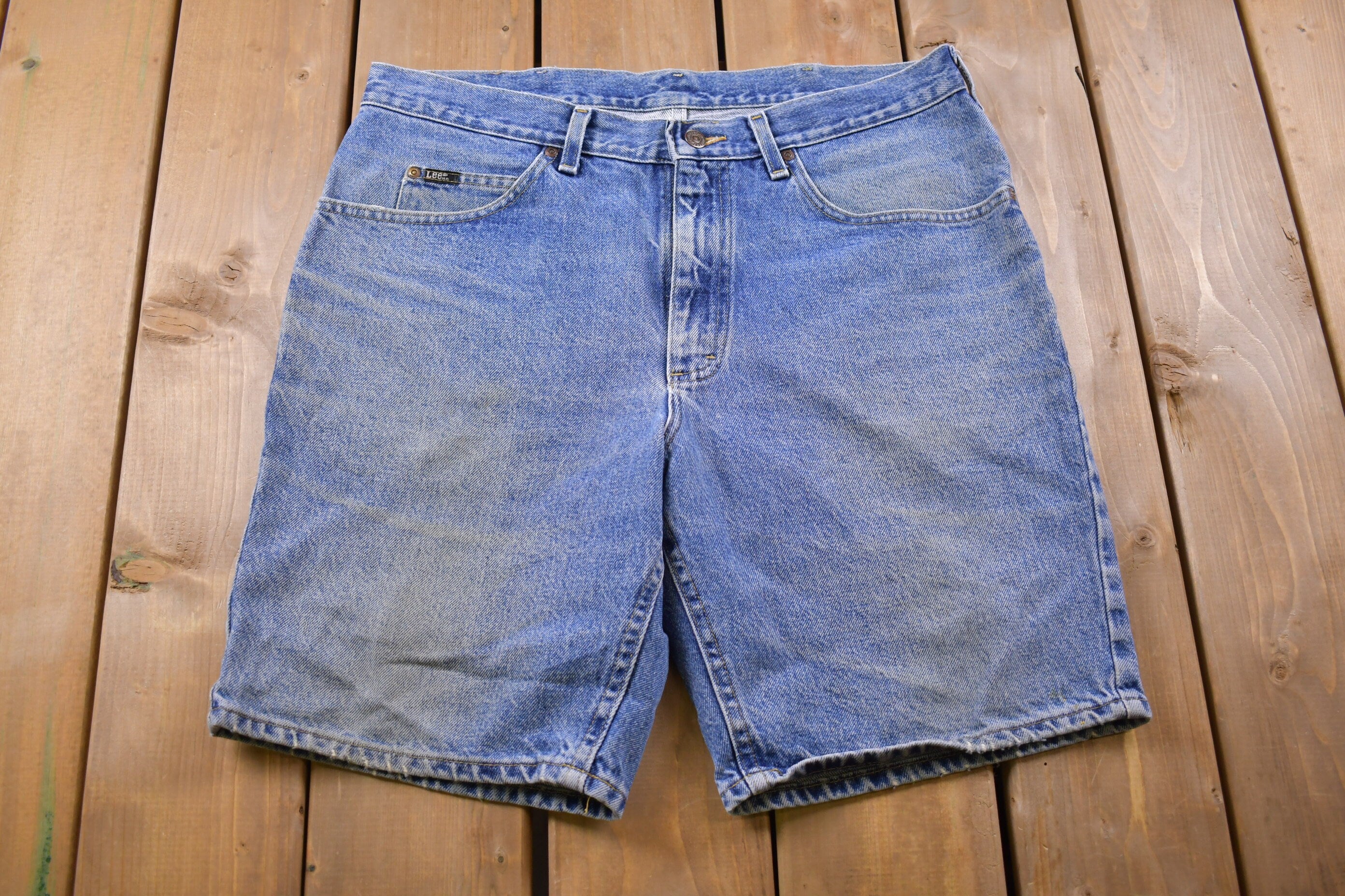 Vintage 1990s Lee Blue Jean Shorts 36 x 8