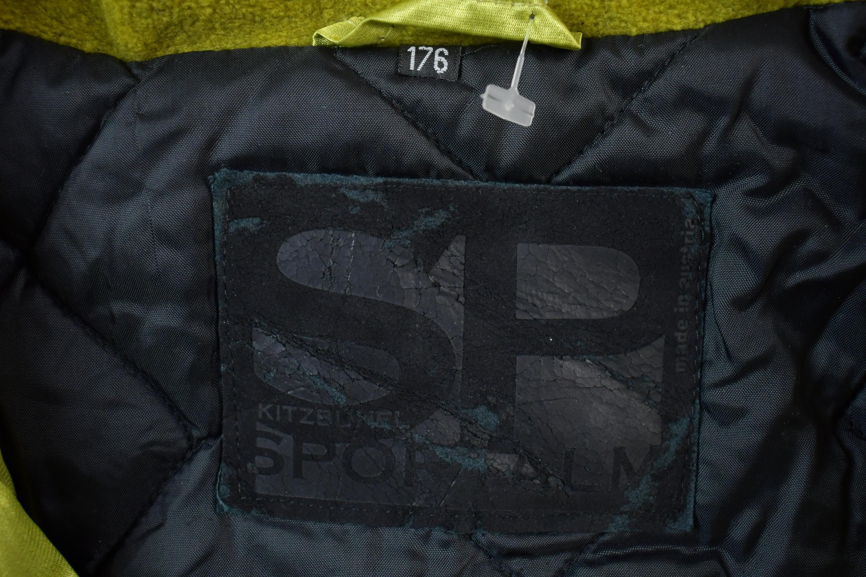 Vintage 1990s Green Leopard Print Ski Puffer Jacket